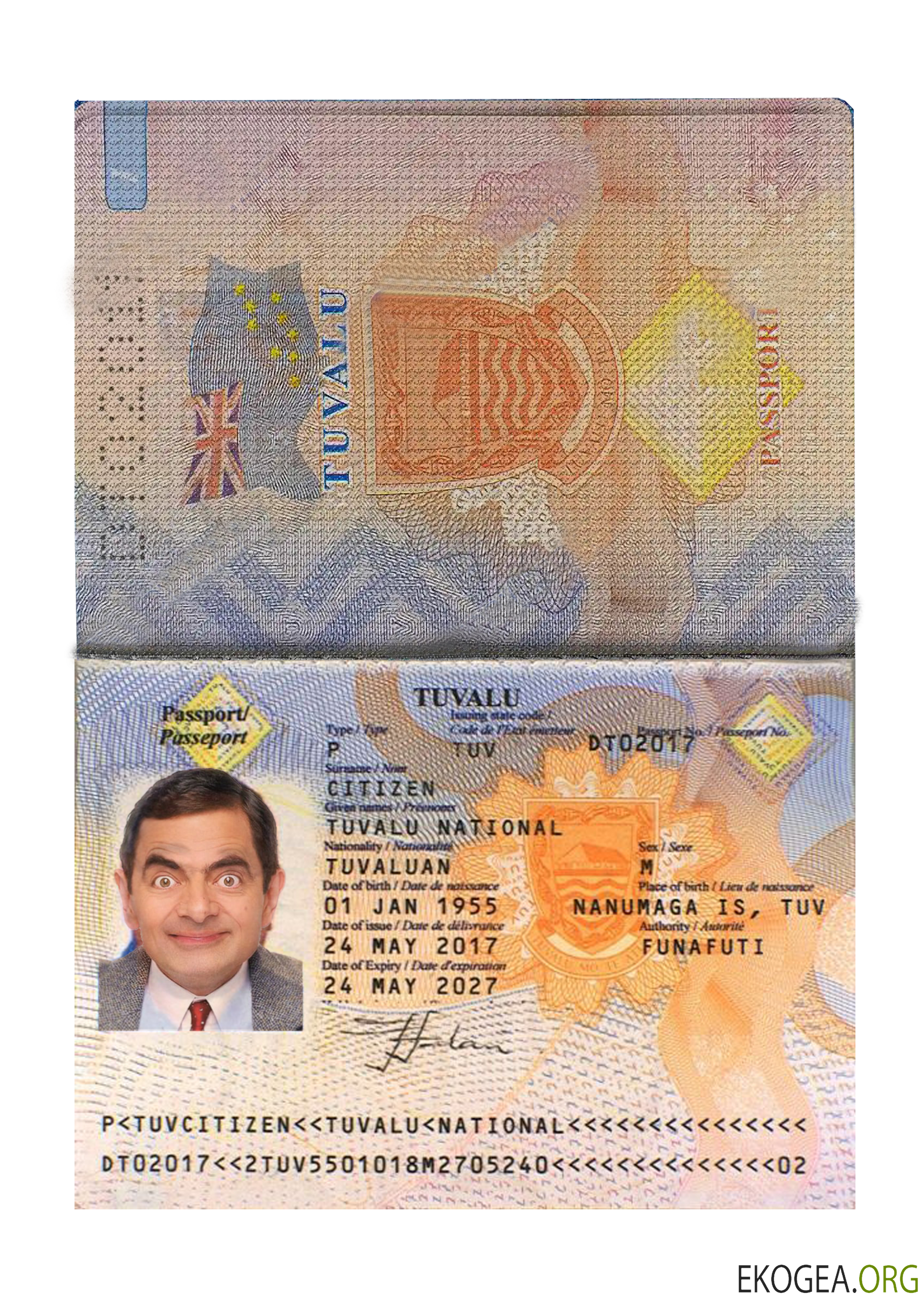 Passeport des Tuvalu